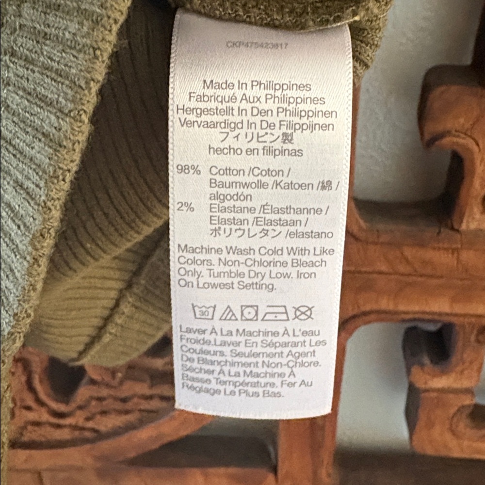 Madewell Olive Ribbed Button-Front Tank - Picture 6 of 6